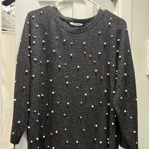 Zara Charcoal Knit Top
